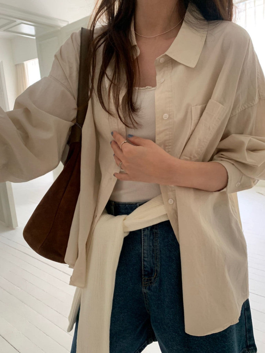 Washing collar shirt-4col