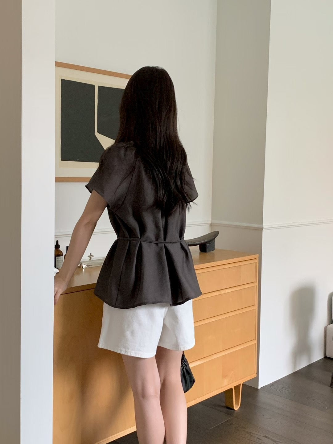 Moore belt blouse-3col
