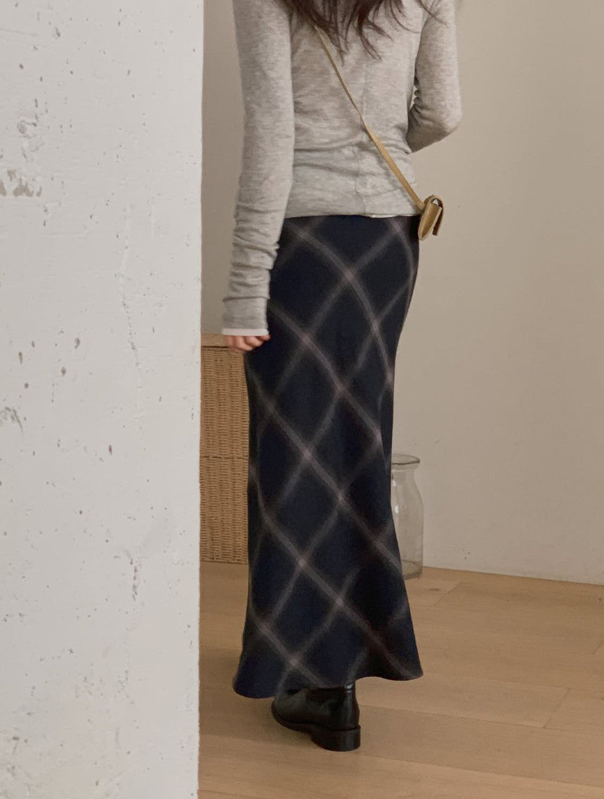 Tuchi check skirt