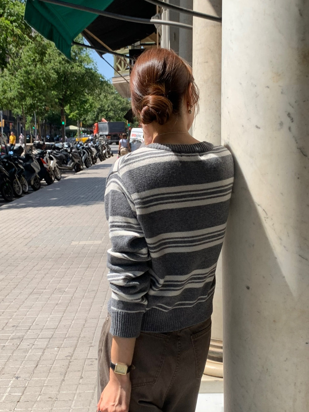 Nordic knit cardigan-4col