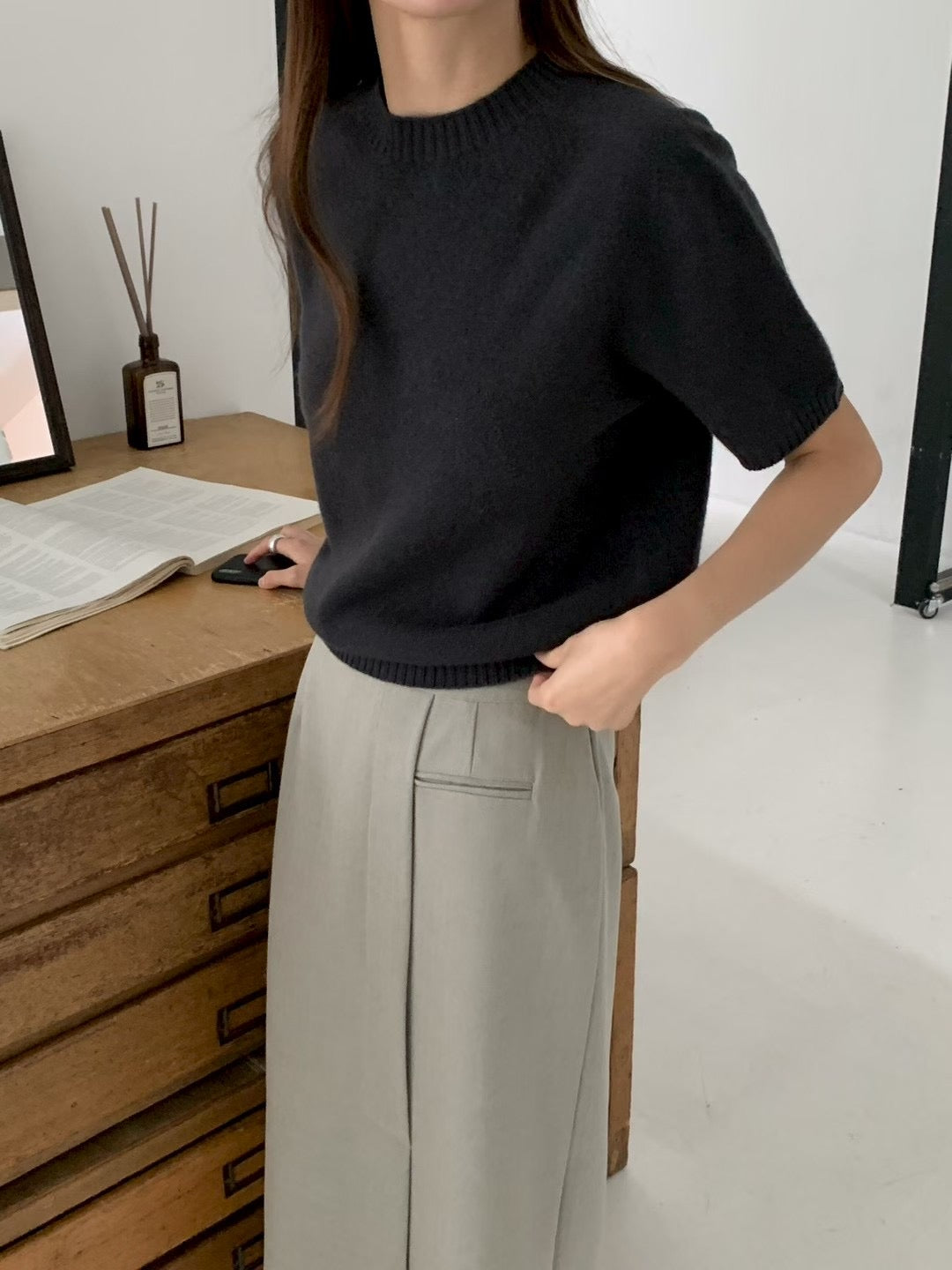 Room and half wholega knit-6col