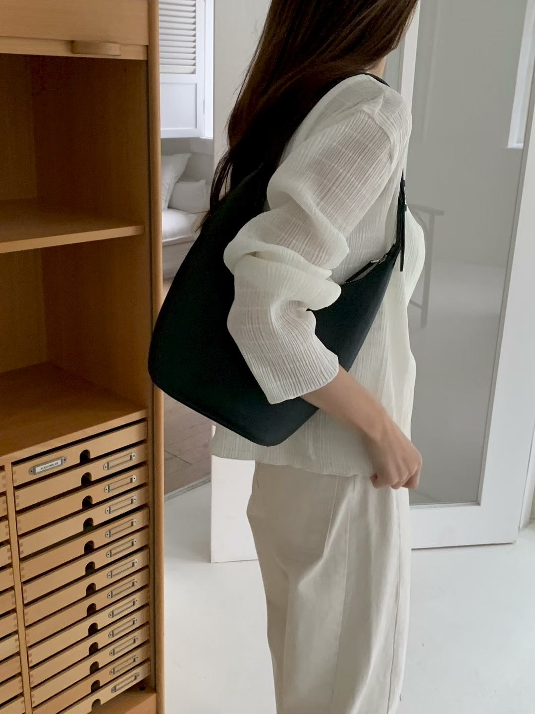 pleats cardigan-3col