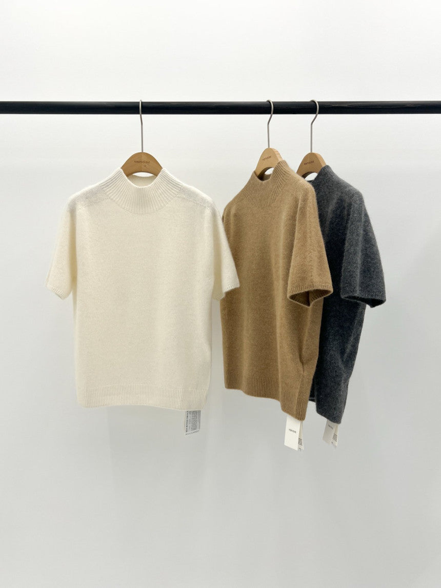 Verona fox half turtle neck knit-3col