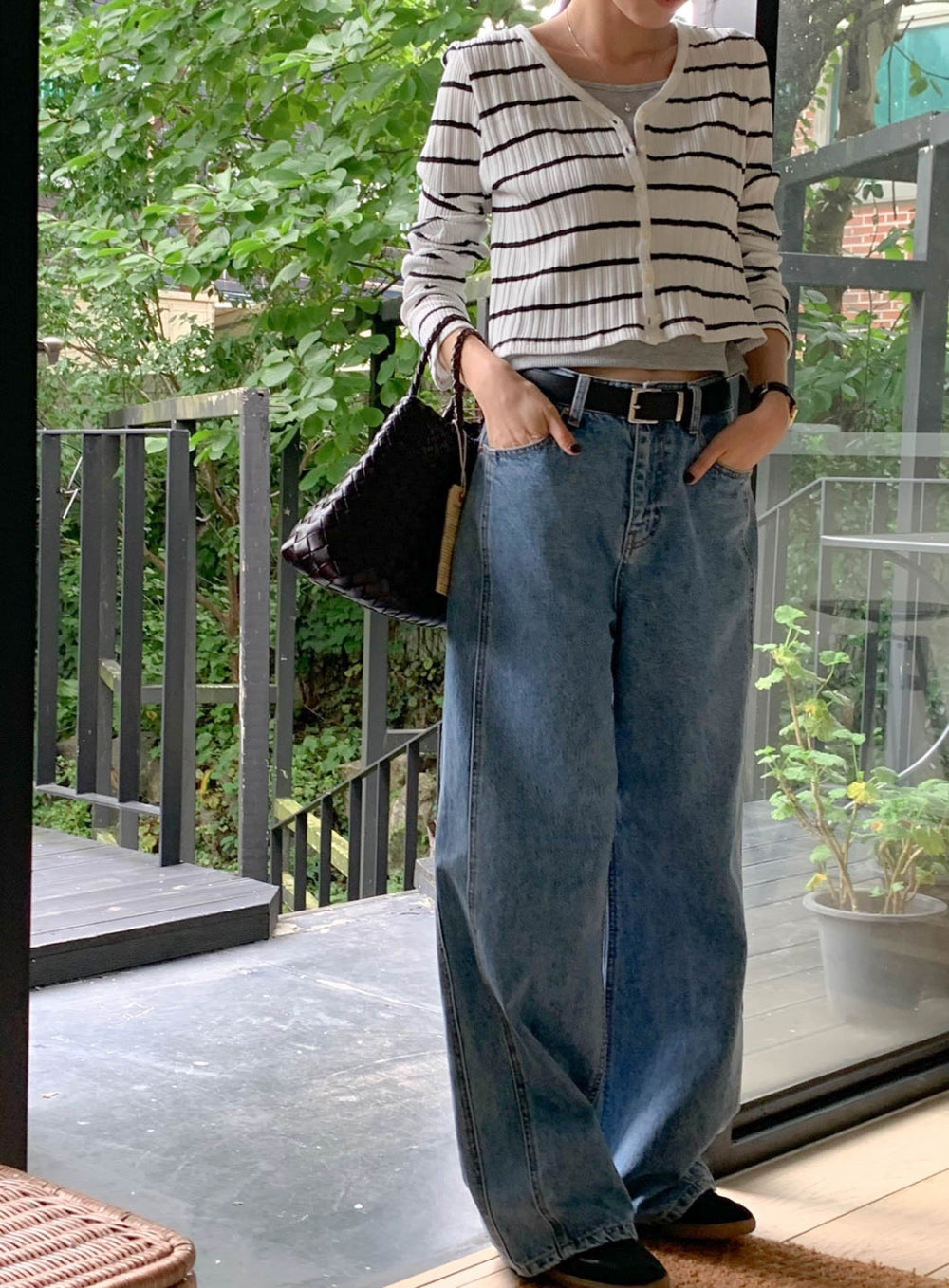 Sale navy即納 mimosa cardigan