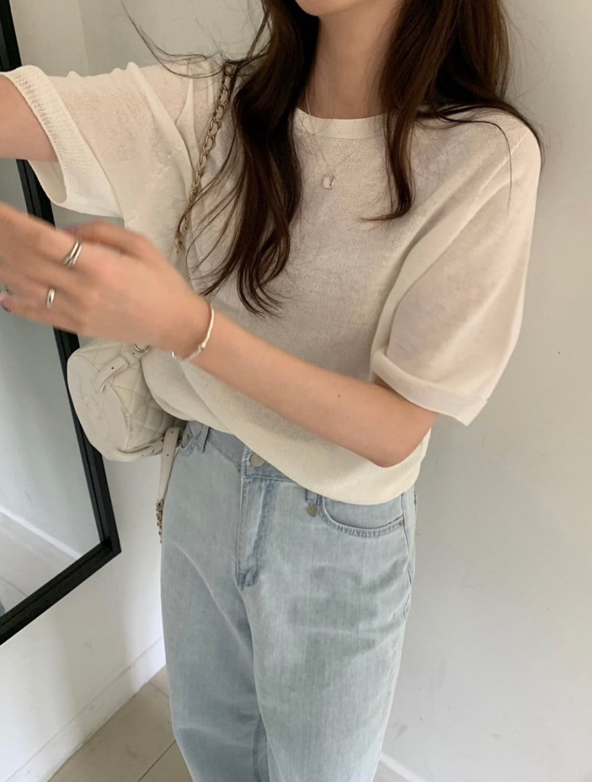 Wholegar linen half knit-3col