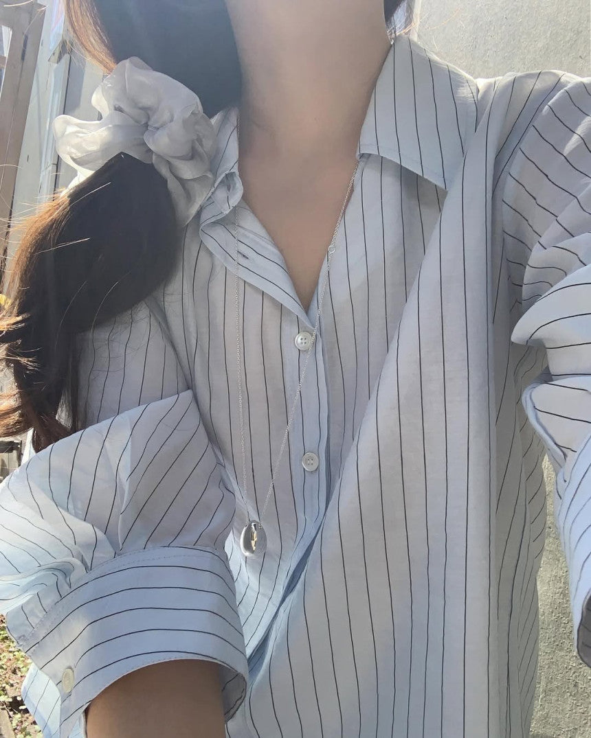 liter ferrier puff blouse-2col