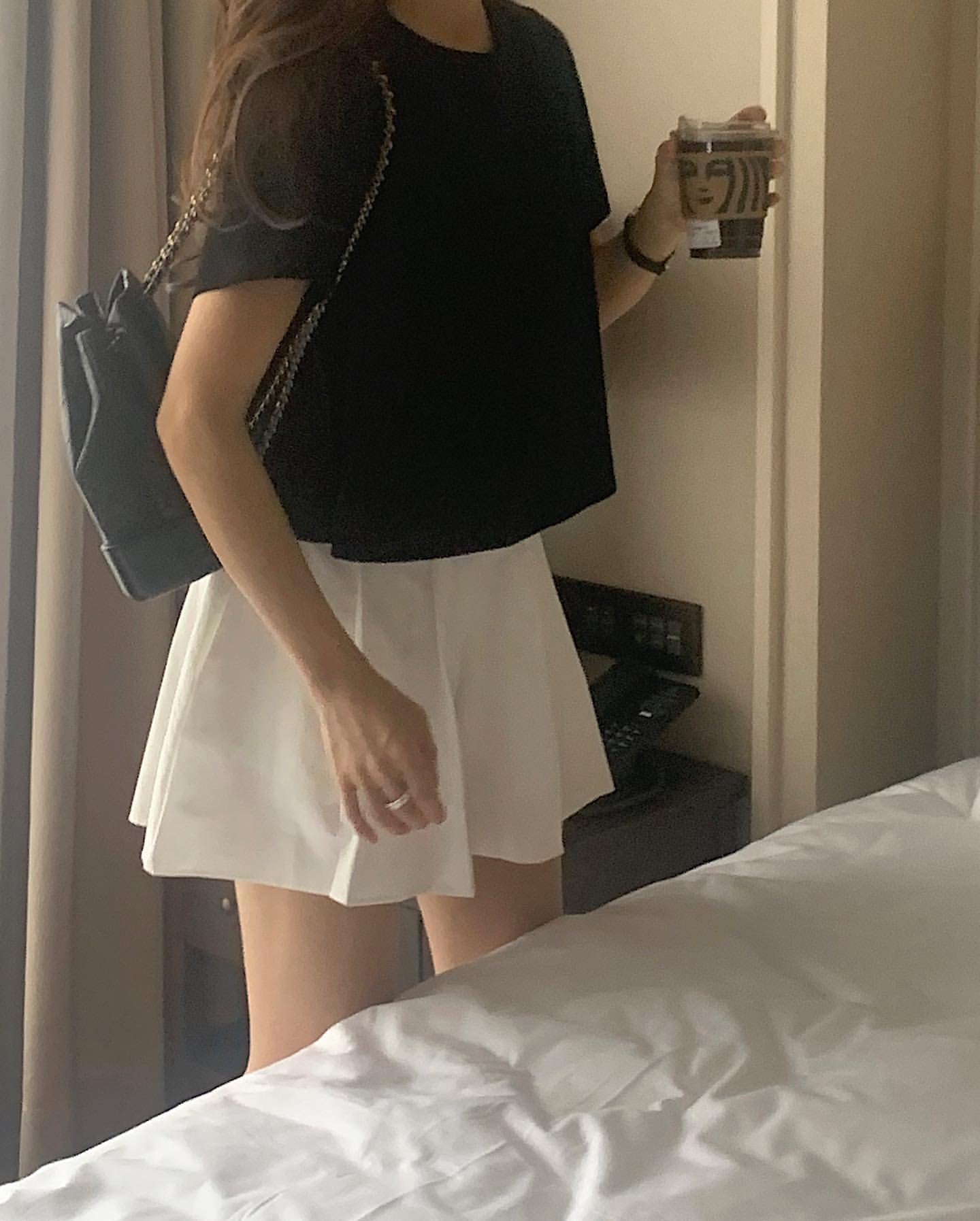 ivory-s即納 Liter ari pleats skirt pants