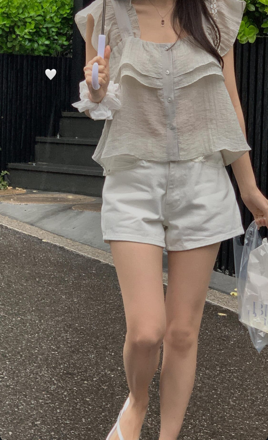 Nature 2way blouse-4col