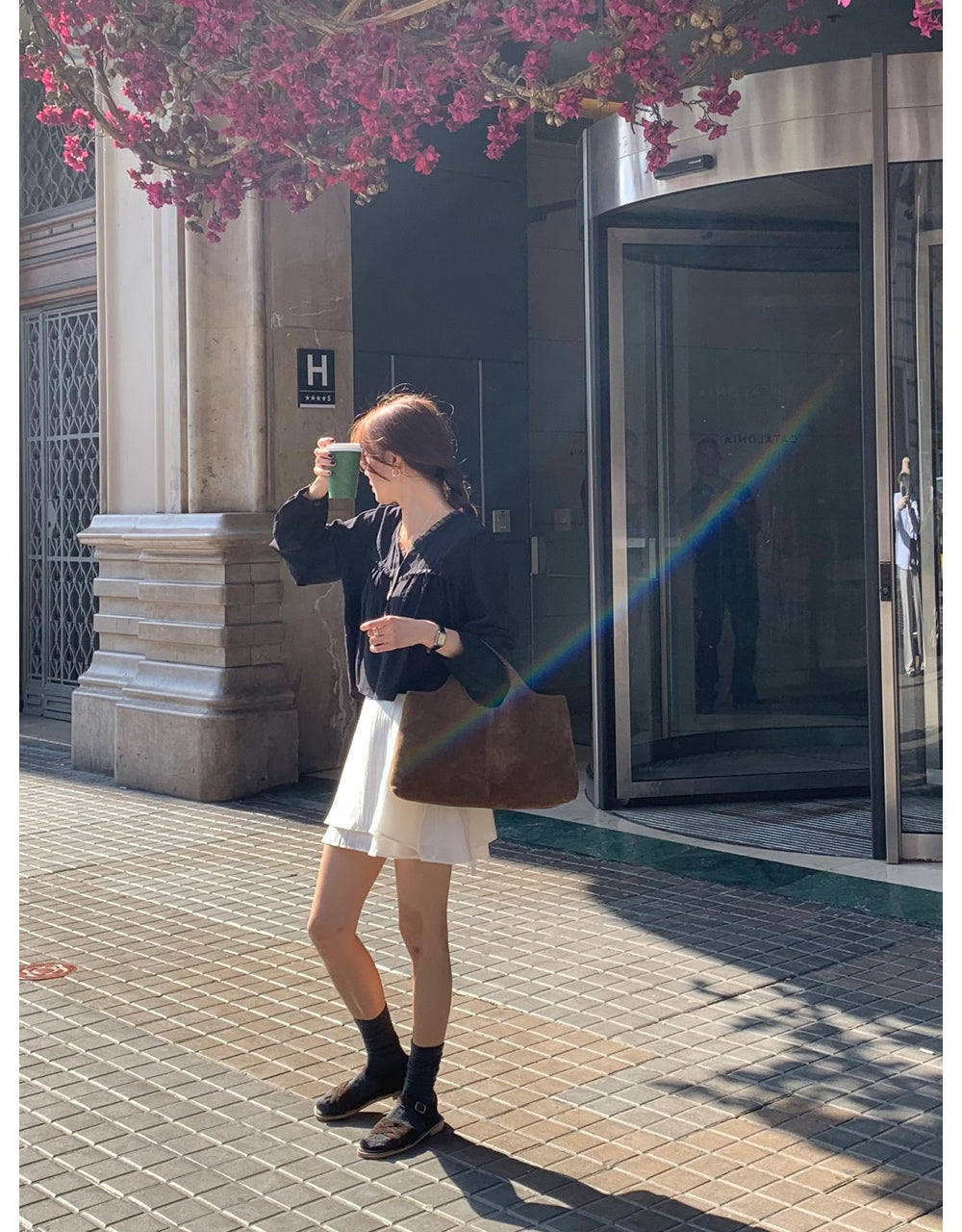 black即納 Date blouse-3col