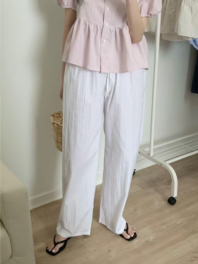 Mive washa banding pants-4col
