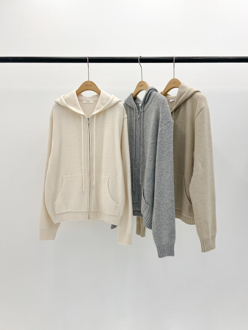 Chappelle hoodie zip up cardigan-3col