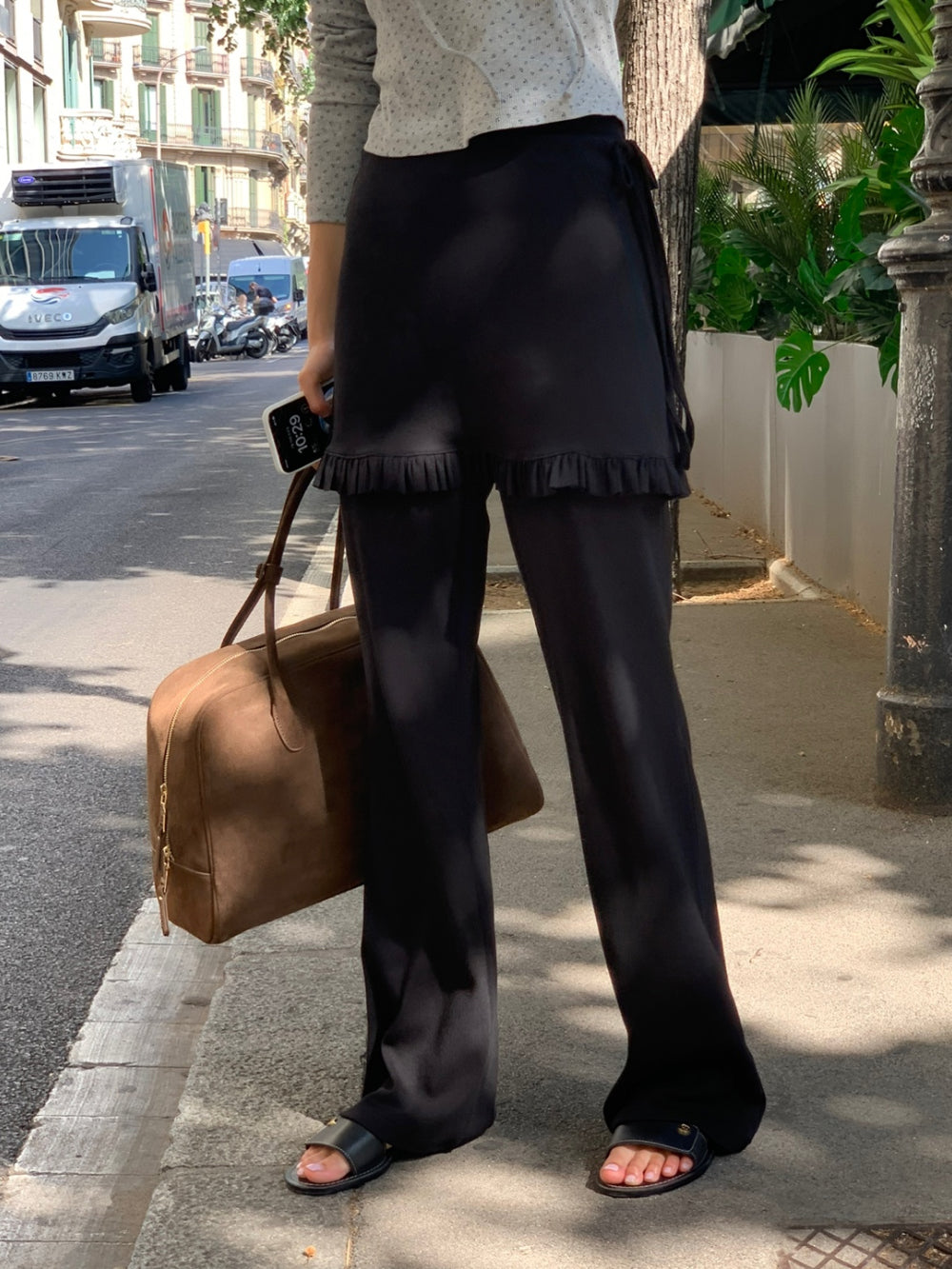 Pov skirt pants-2col