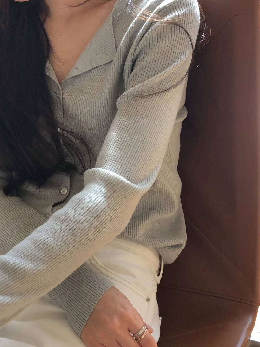 Ounce dariya rib cardigan-5col