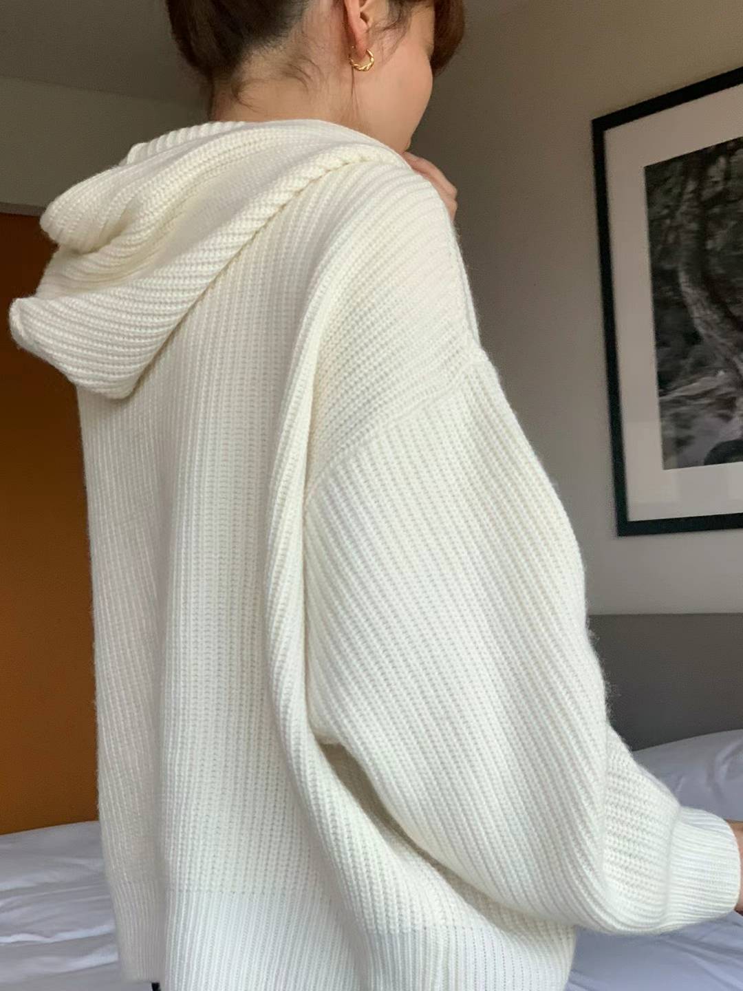 Ounce dover hatchi hood knit-2col