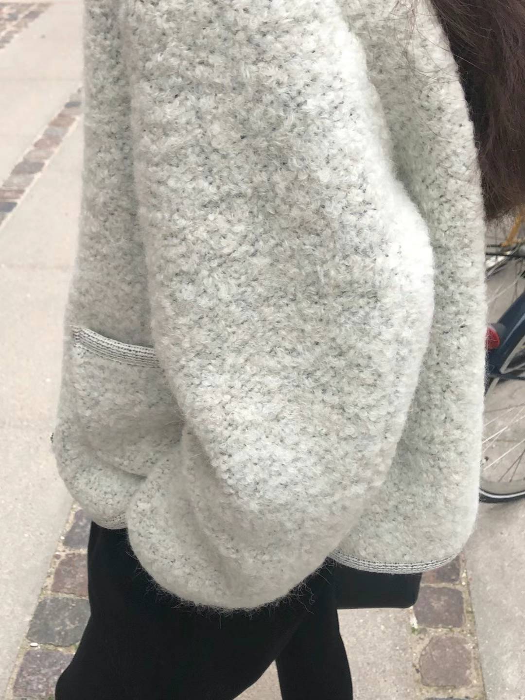 Ounce erin alpaca boucle tweed jacket-2col