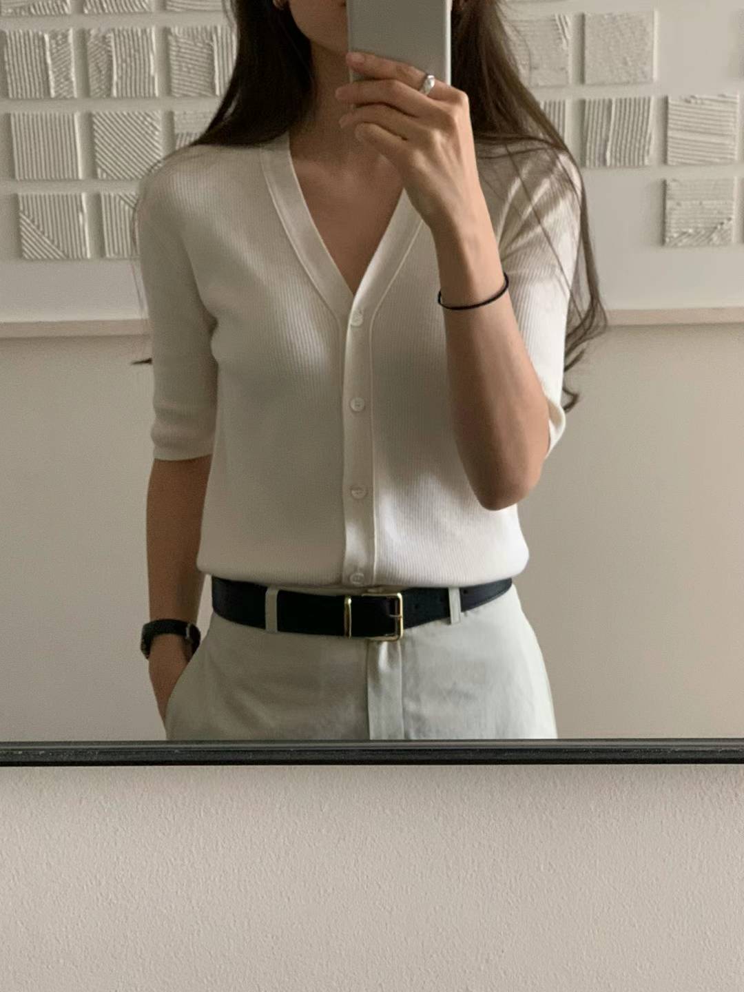 Ounce Italy real leather belt-3col