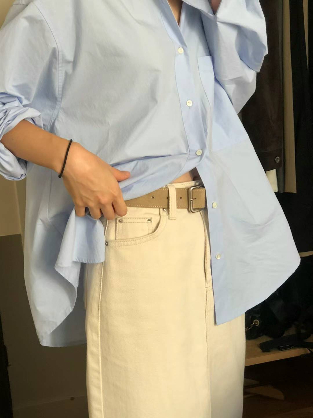 Ounce Italy real leather belt-3col