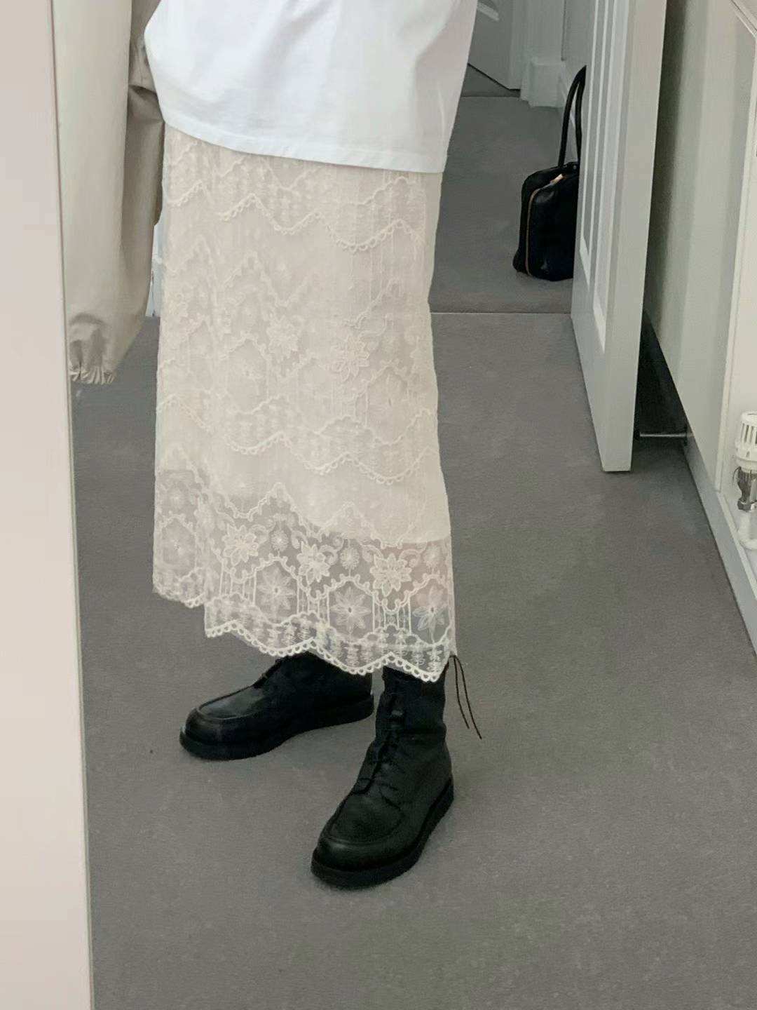 Ounce lace organza skirt – LEDAY