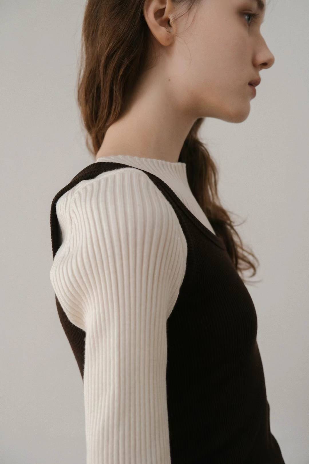 Ounce rib slim knit-3col