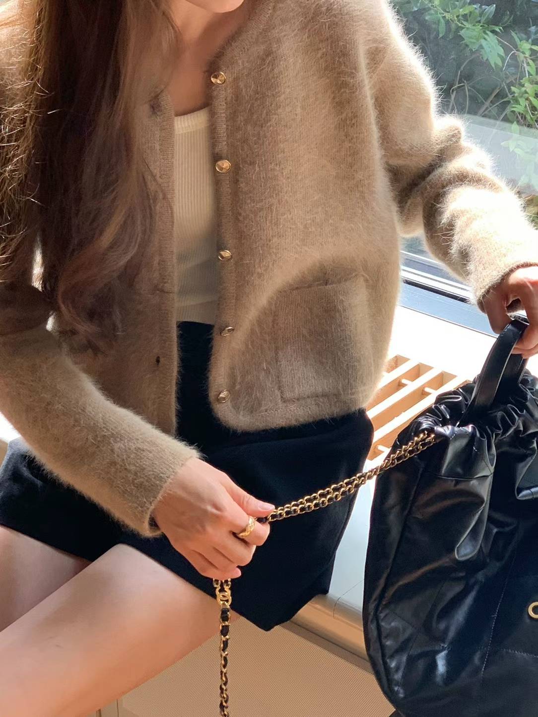 Ounce angora tweed jacket-3col