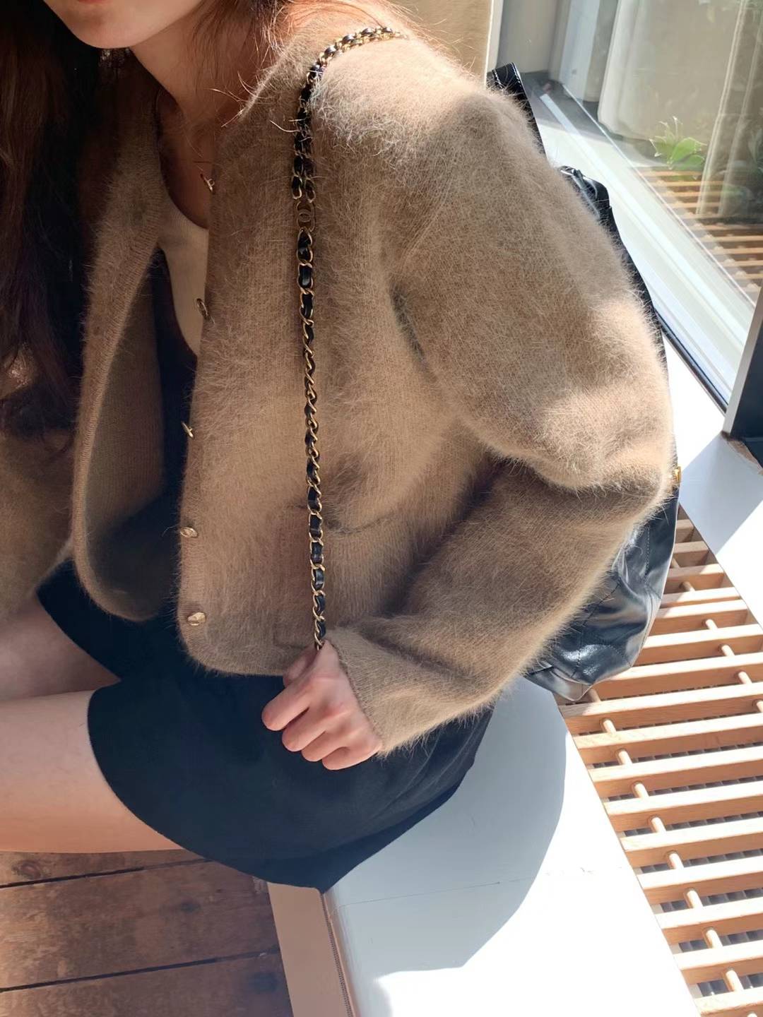 Ounce angora tweed jacket-3col