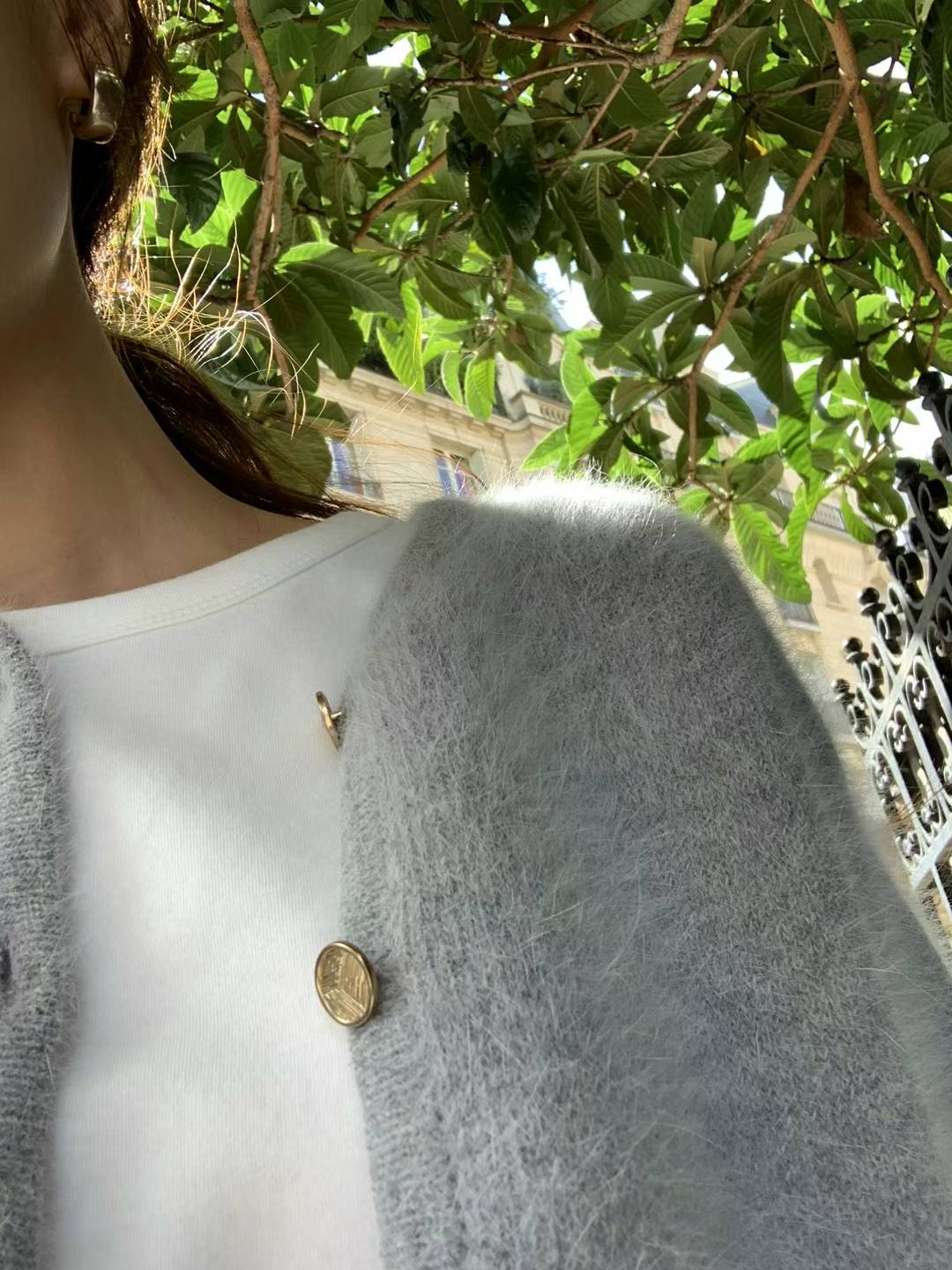 Ounce angora tweed jacket-3col