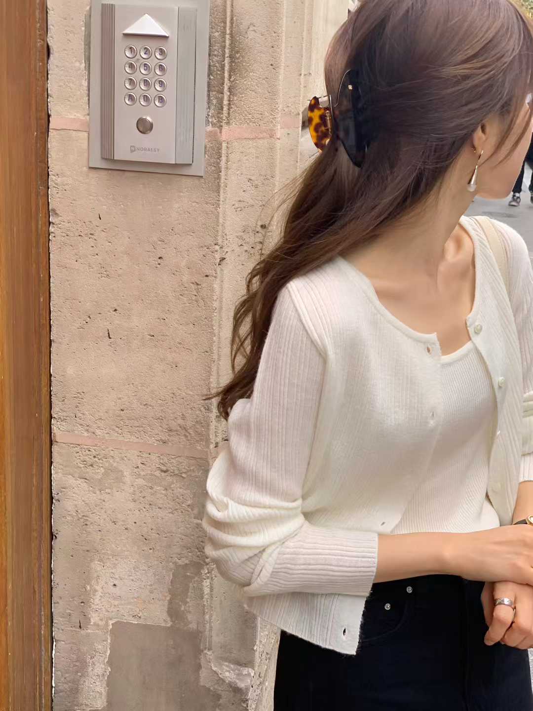 Ounce erin mohair cardigan-3col