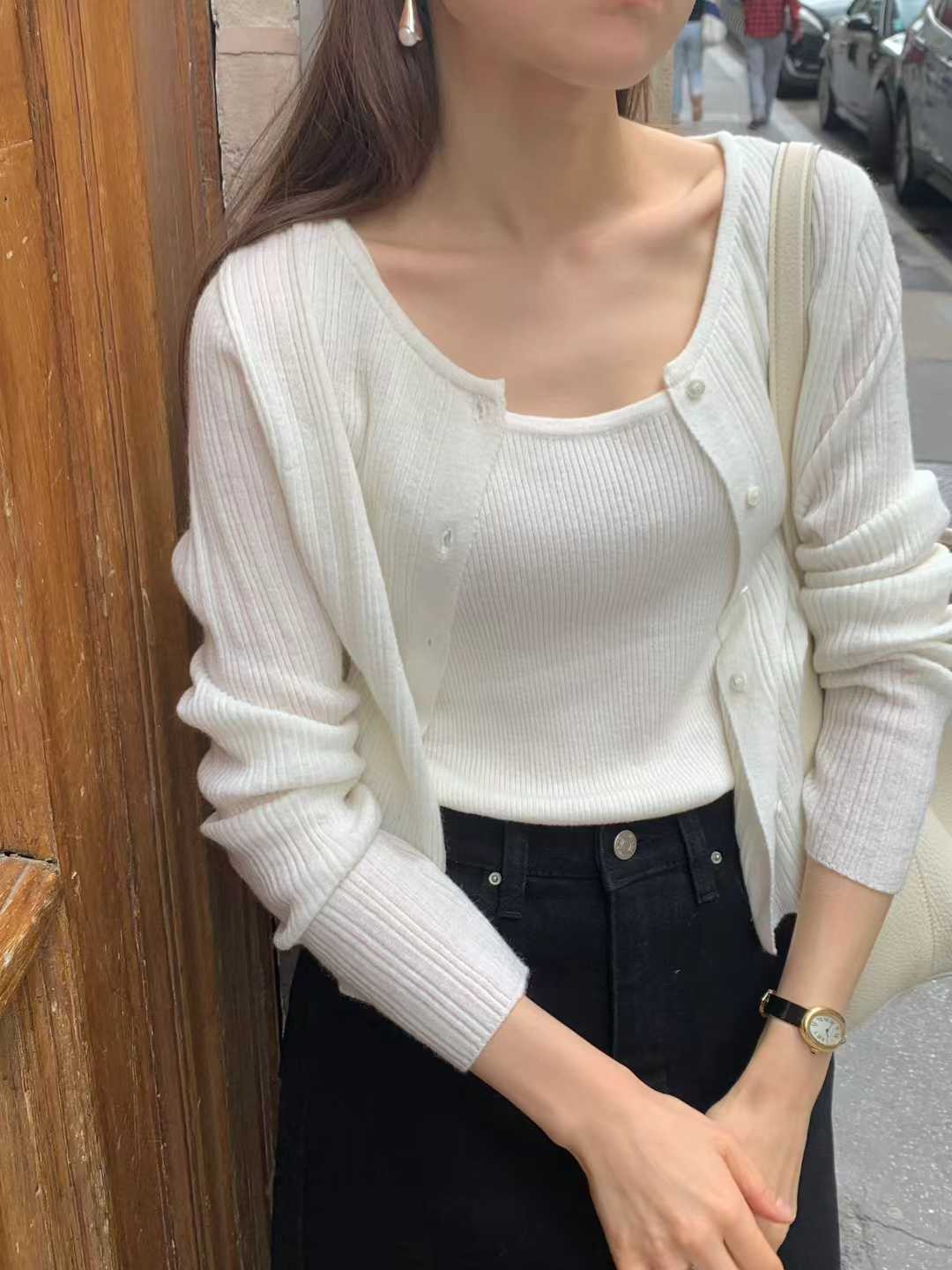 Ounce erin mohair cardigan-3col