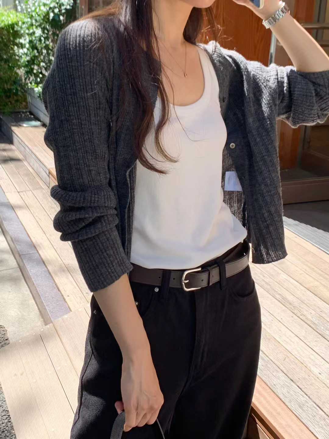 Ounce erin mohair cardigan-3col