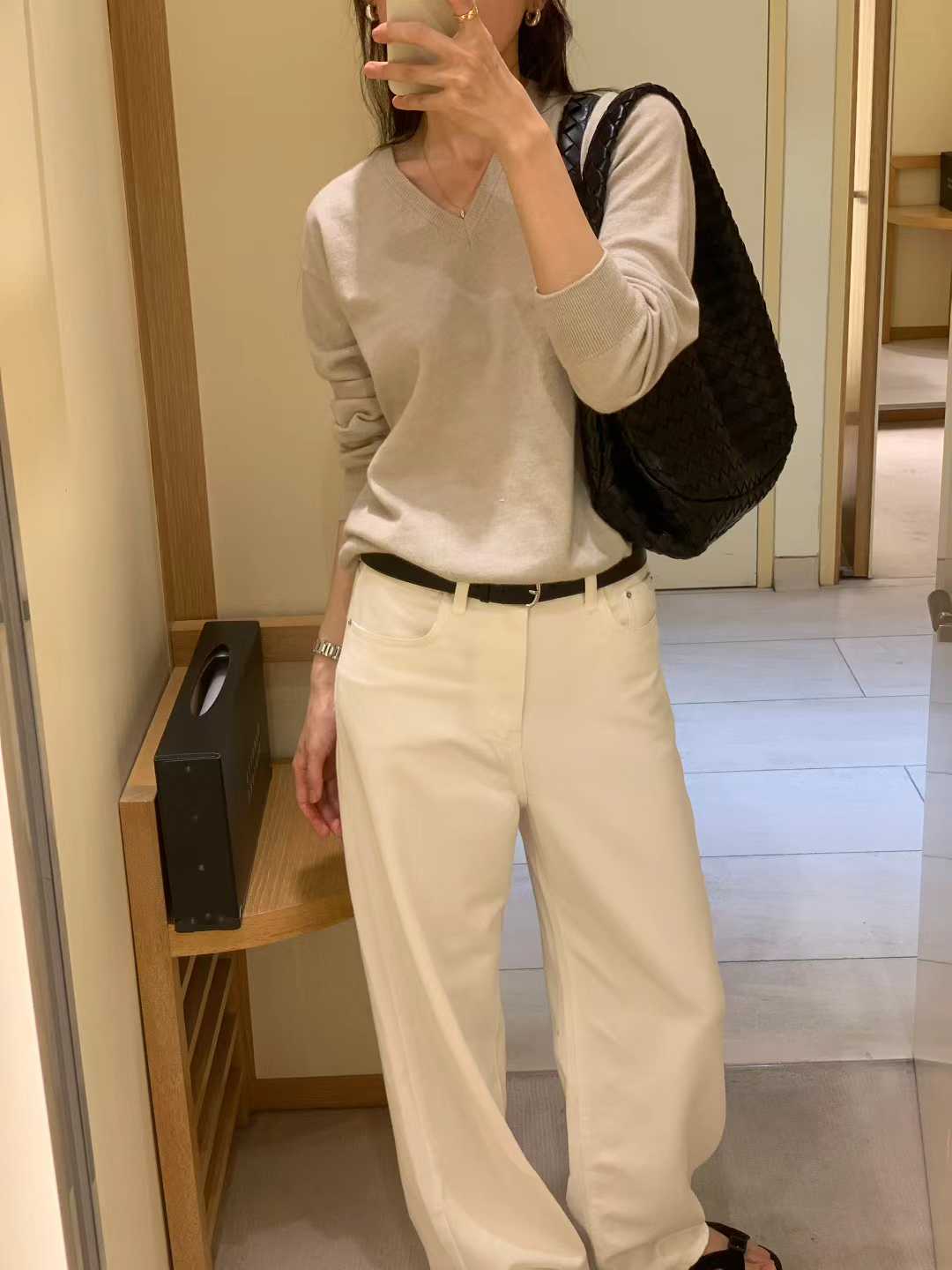 Ounce river v knit-3col
