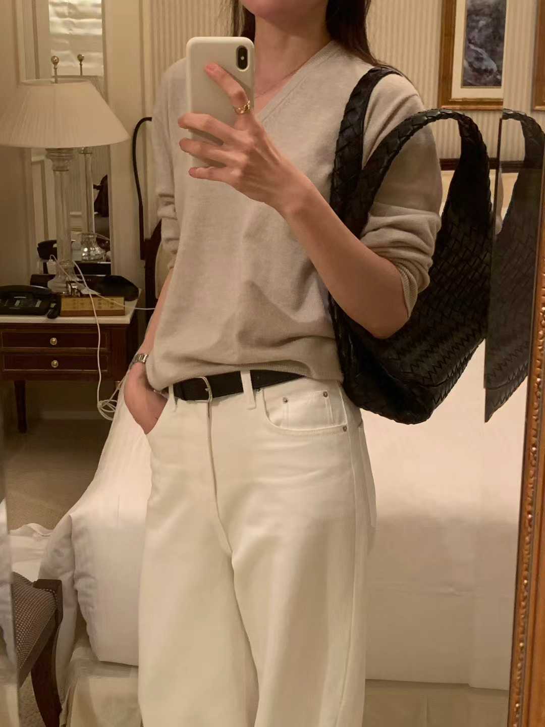 Ounce river v knit-3col