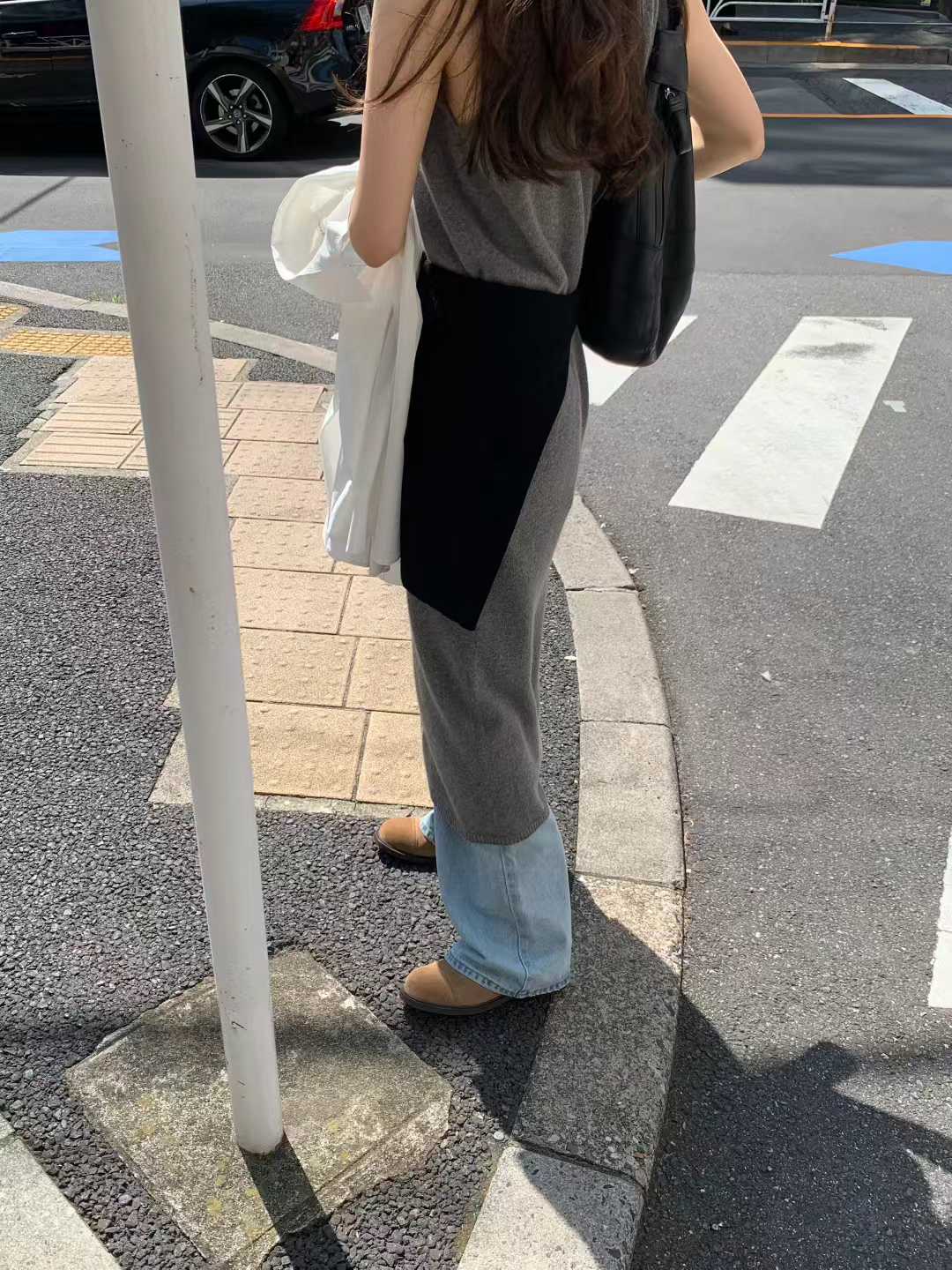 Ounce lindy v knit onepiece-2col