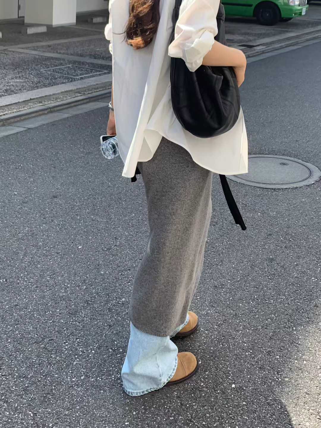 Ounce lindy v knit onepiece-2col