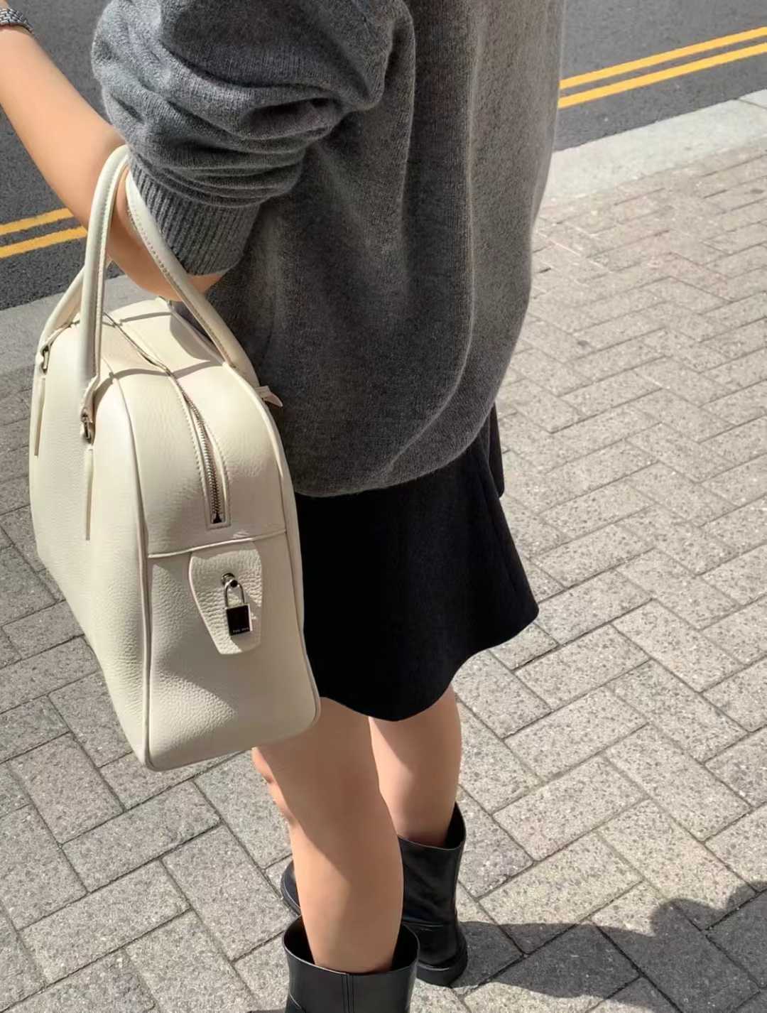 Ounce wool flare mini skirt-2col