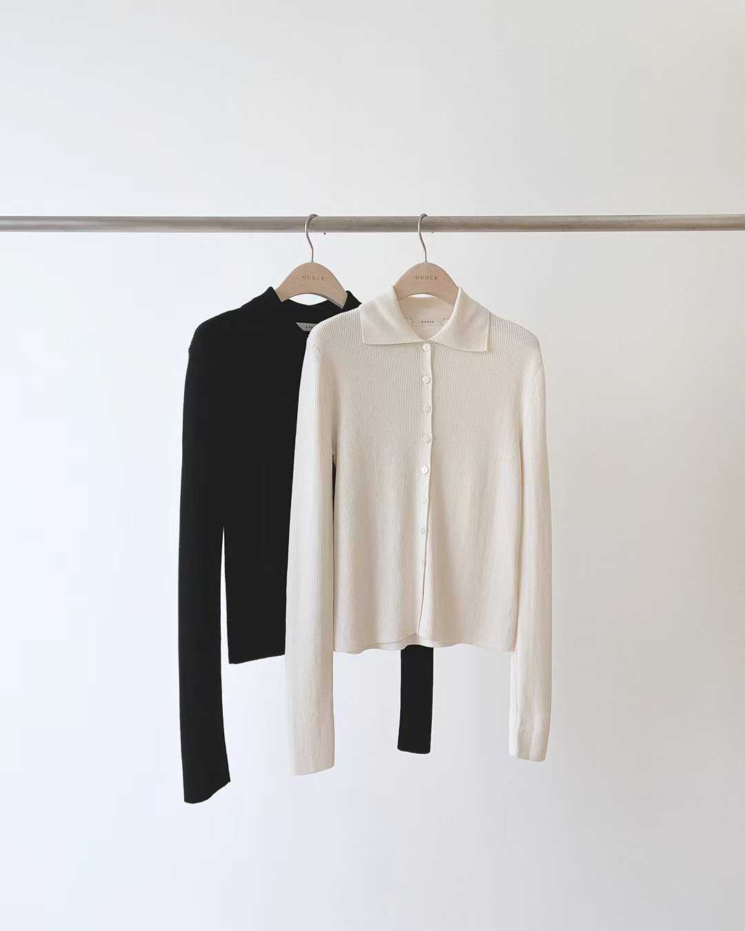 Ounce mood collar cardigan-2col