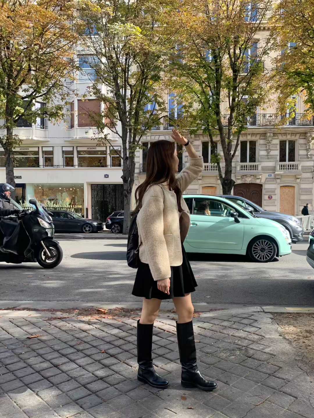 Ounce erin alpaca boucle tweed jacket-2col