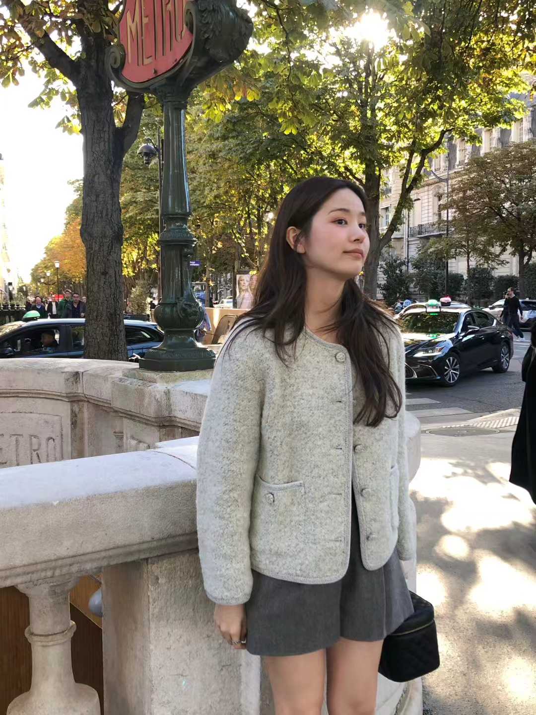 Ounce erin alpaca boucle tweed jacket-2col