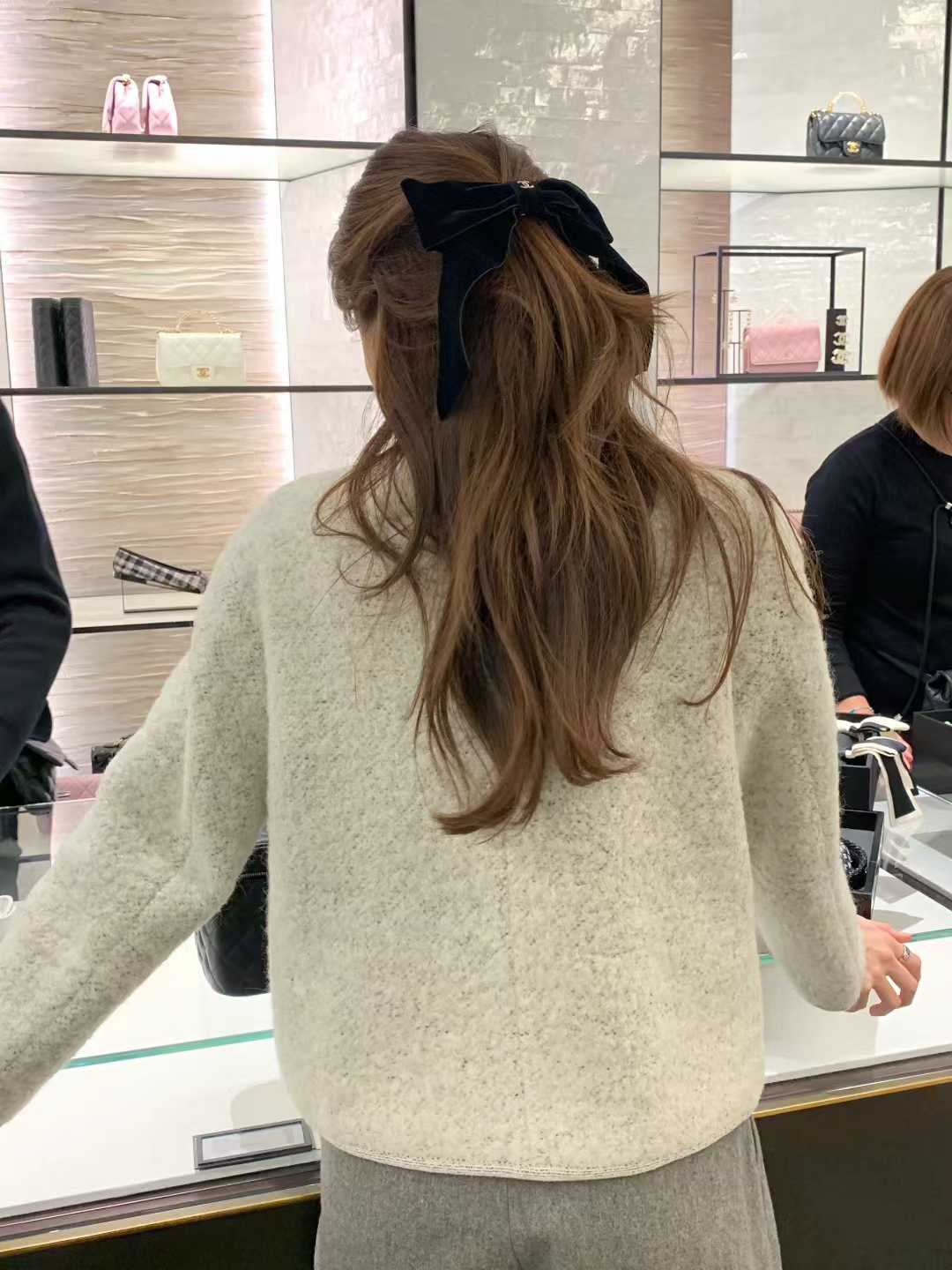 Ounce erin alpaca boucle tweed jacket-2col