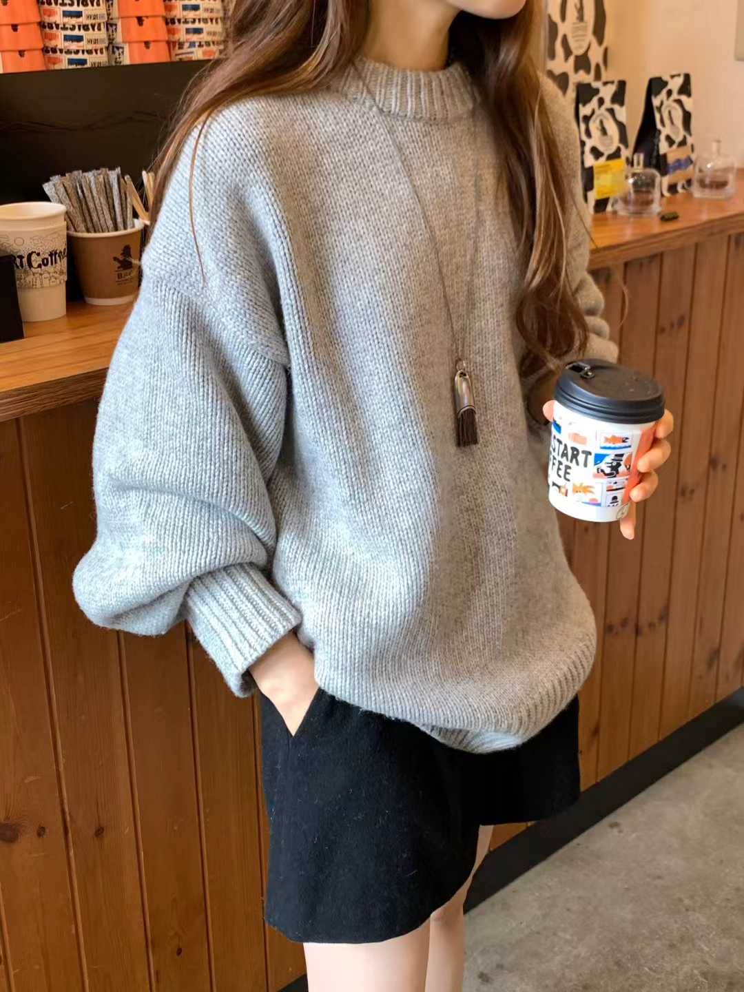 Ounce borton boxy knit-2col