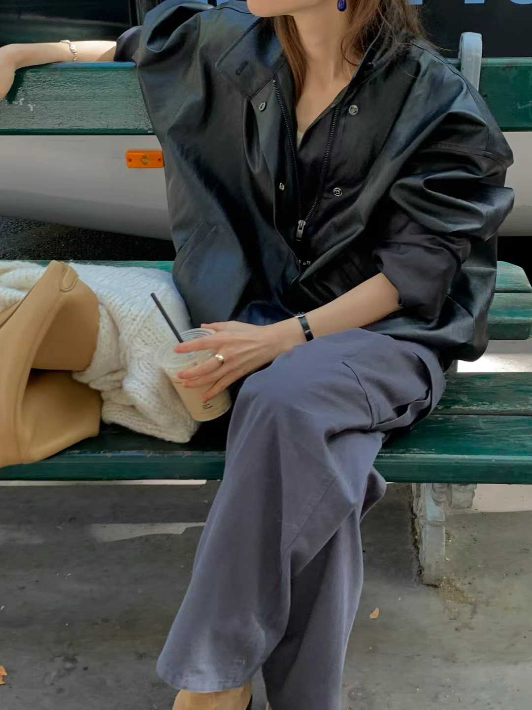 Ounce park leather jumper