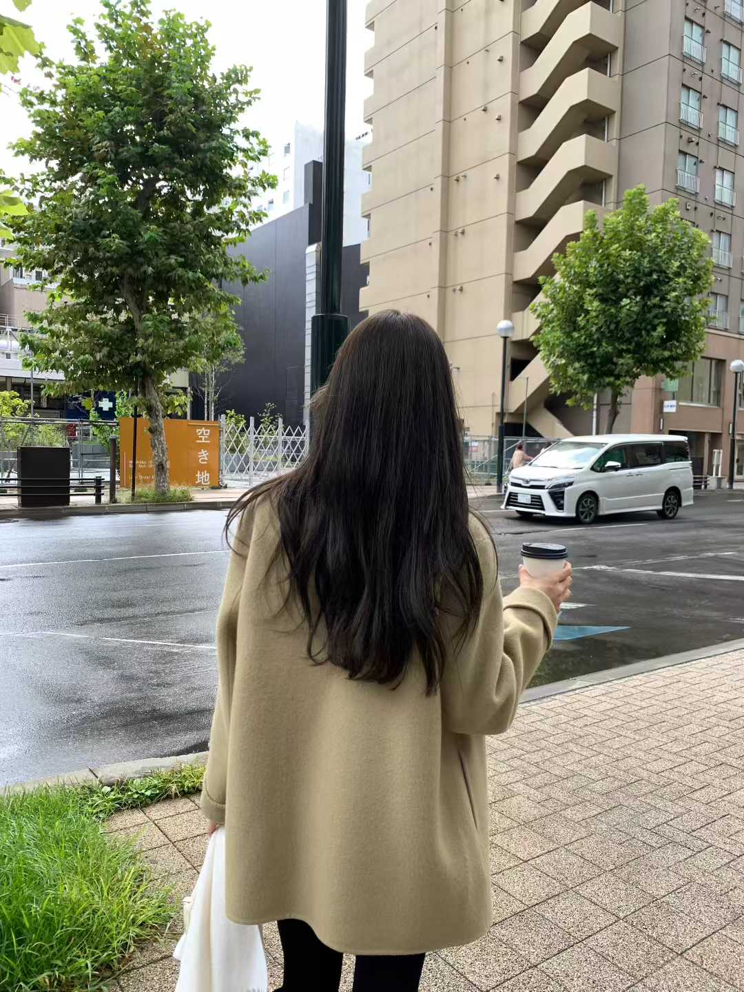 Ounce bruni double half handmade coat
