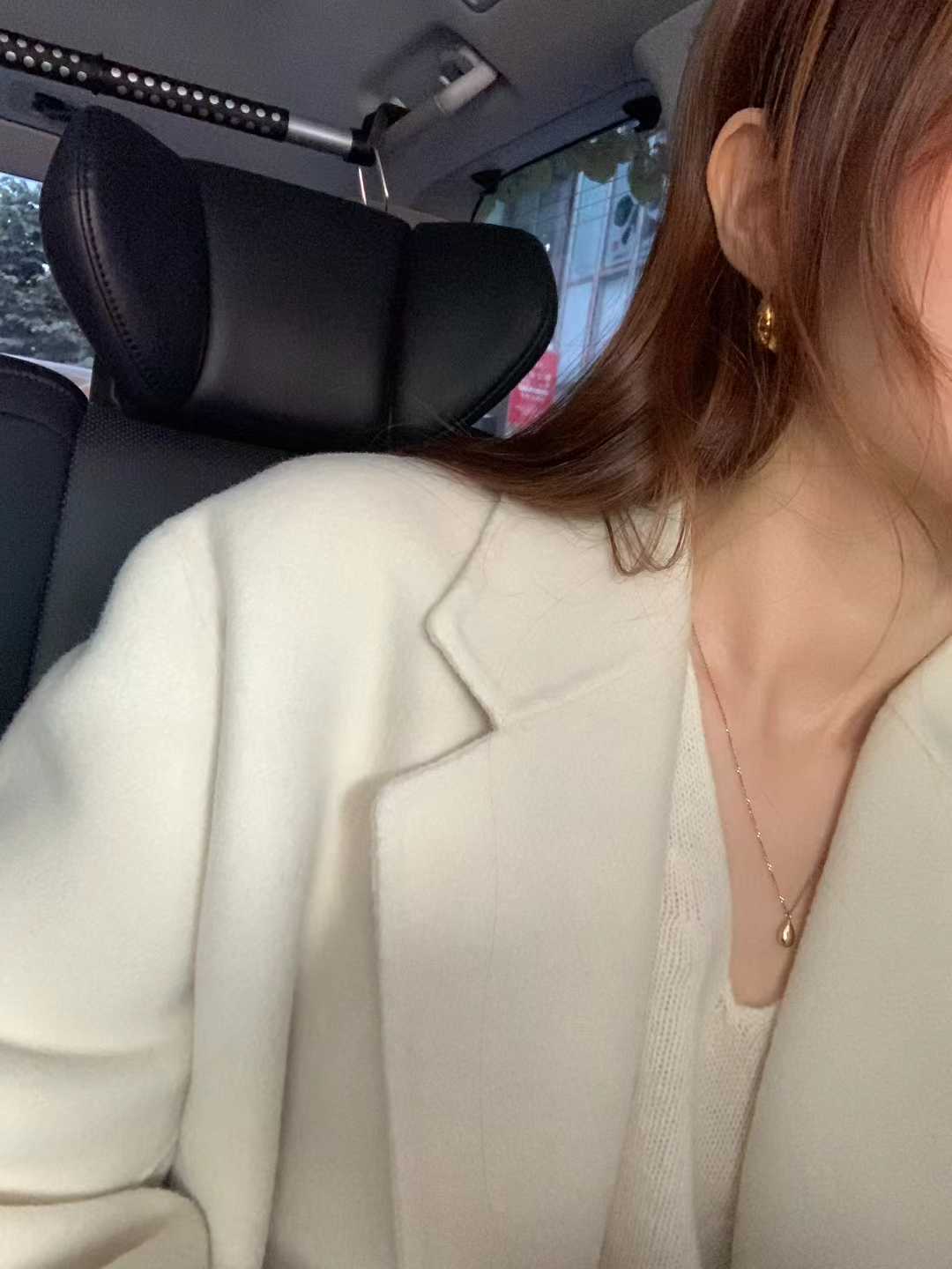 Ounce bruni double half handmade coat