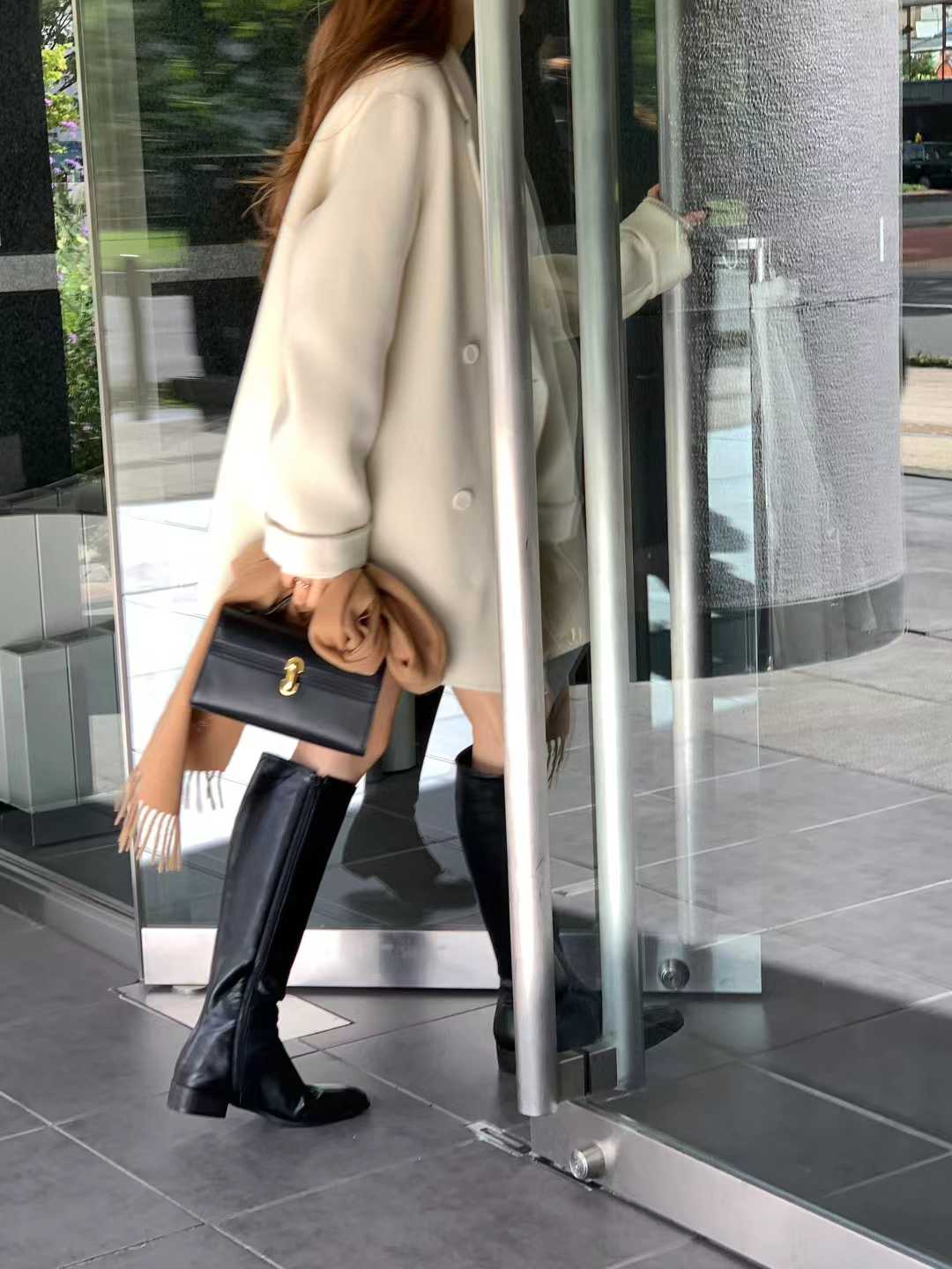 Ounce bruni double half handmade coat