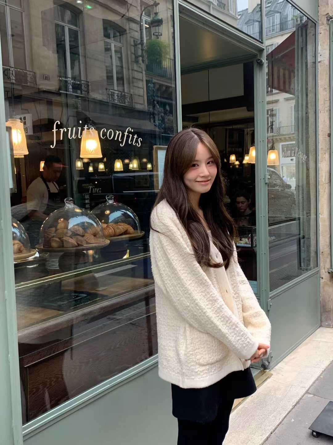 Ounce tweed knit cardigan-2col