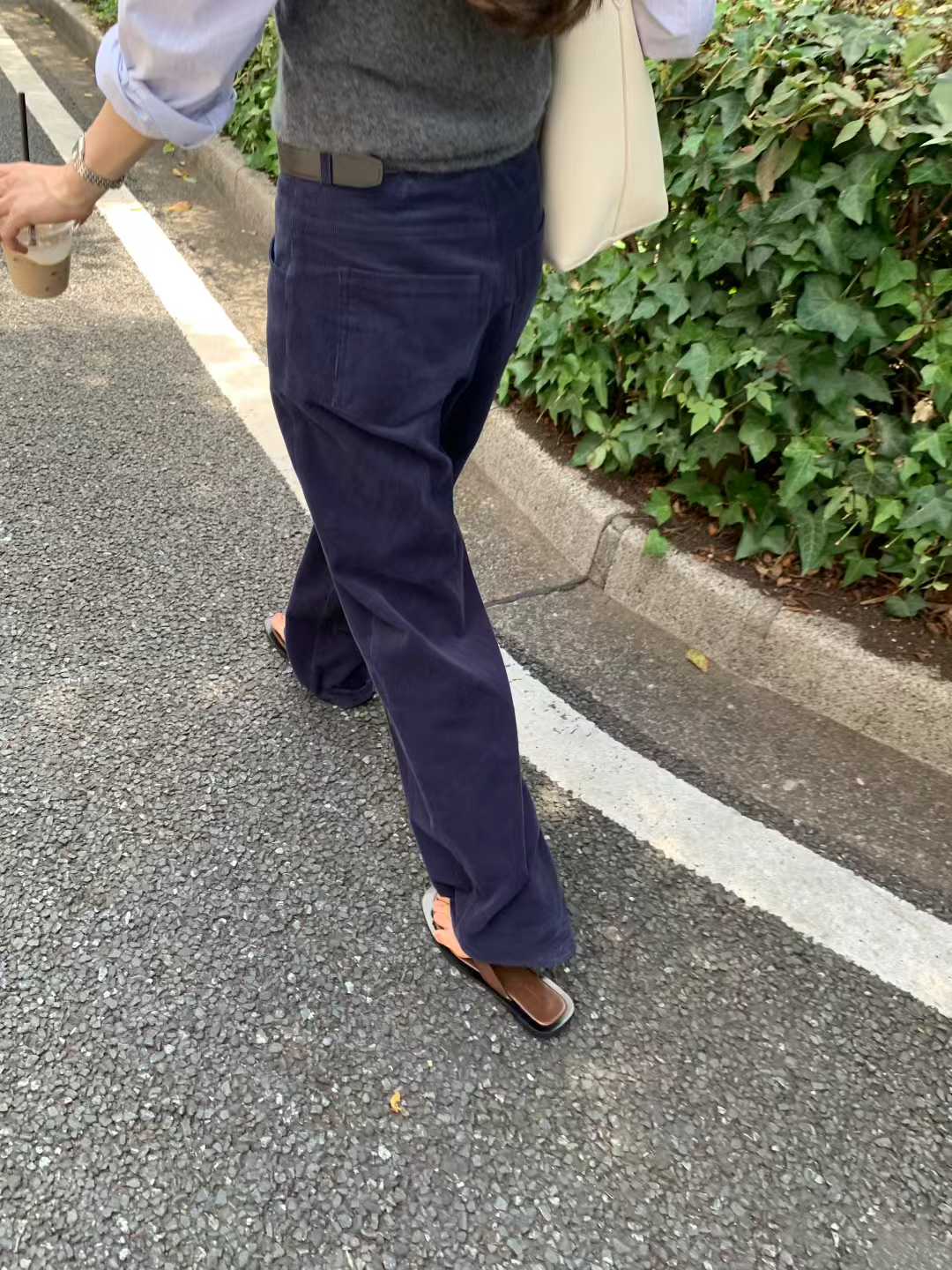 Ounce corduroy natural pants-3col