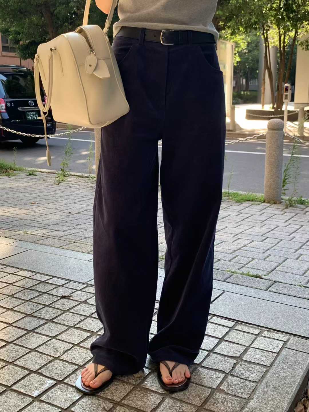 Ounce corduroy natural pants-3col