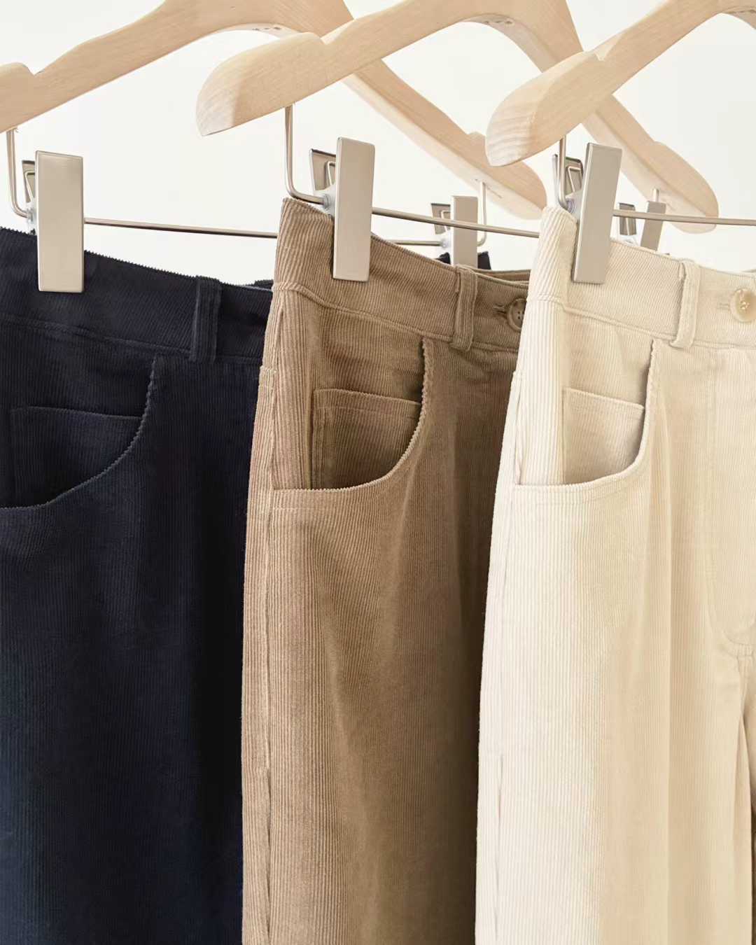 Ounce corduroy natural pants-3col
