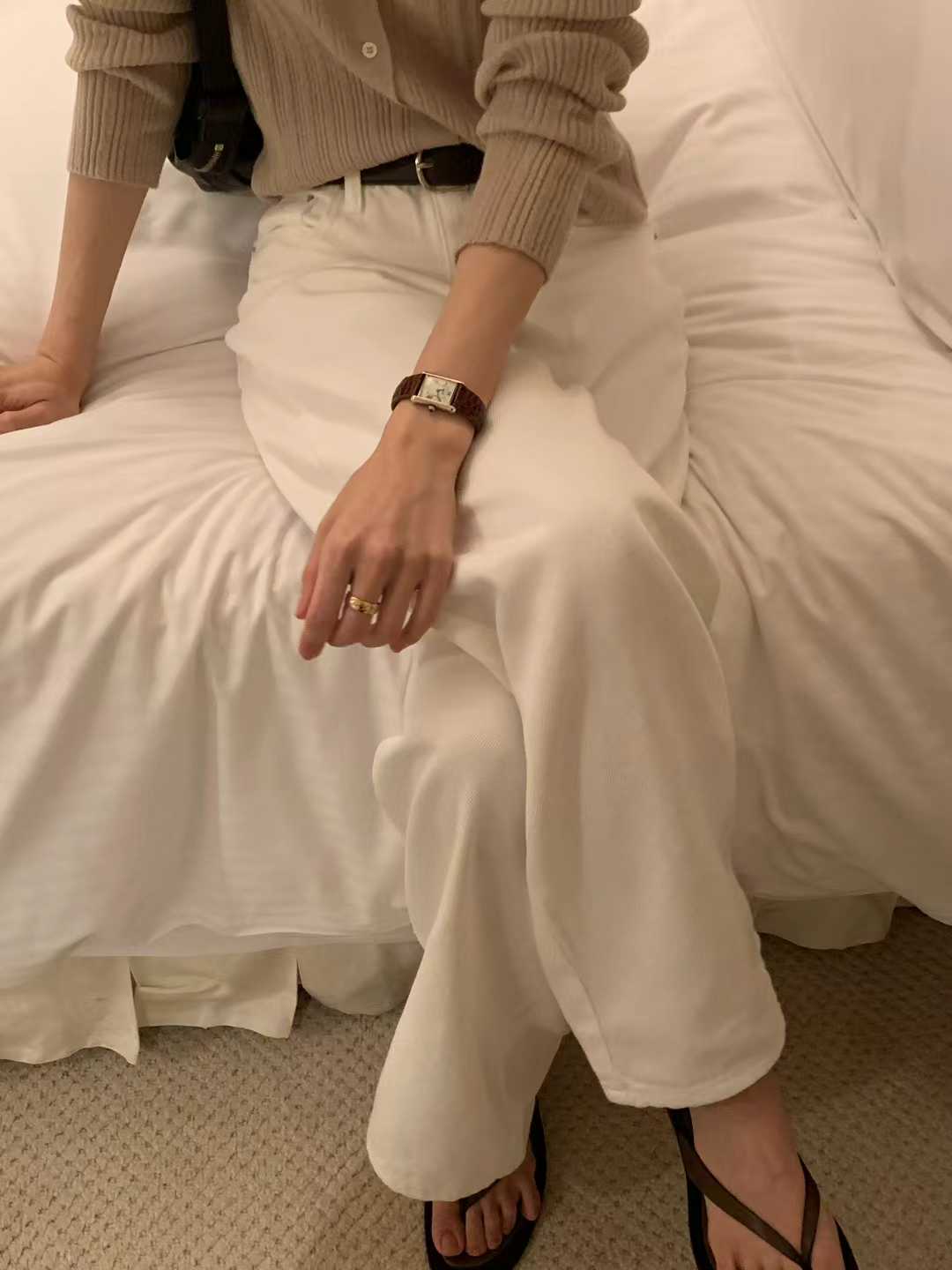 Ounce light wide pants-2col