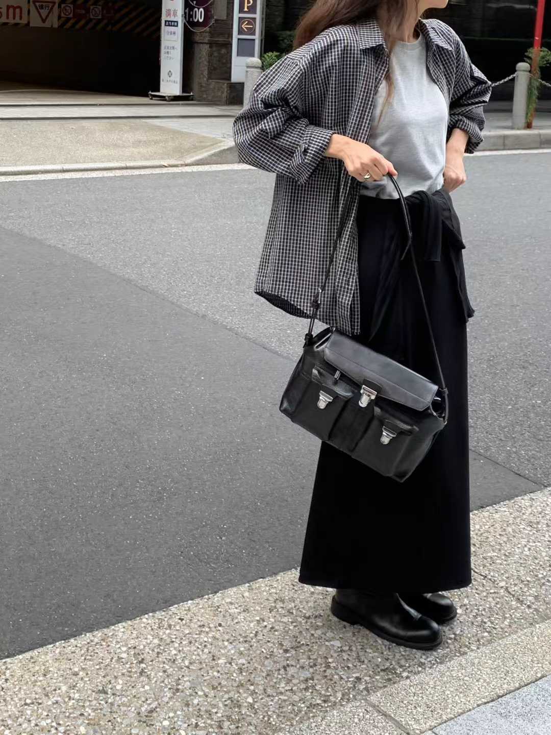 black即納 Ounce maxi string skirt-2col