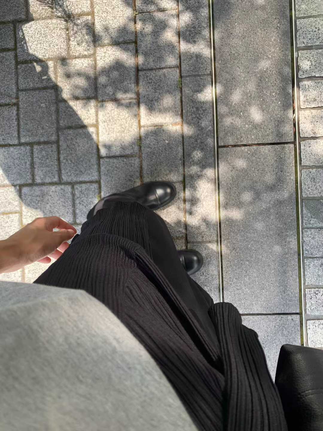 black即納 Ounce maxi string skirt-2col